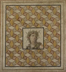 Mosaikbodenplatte